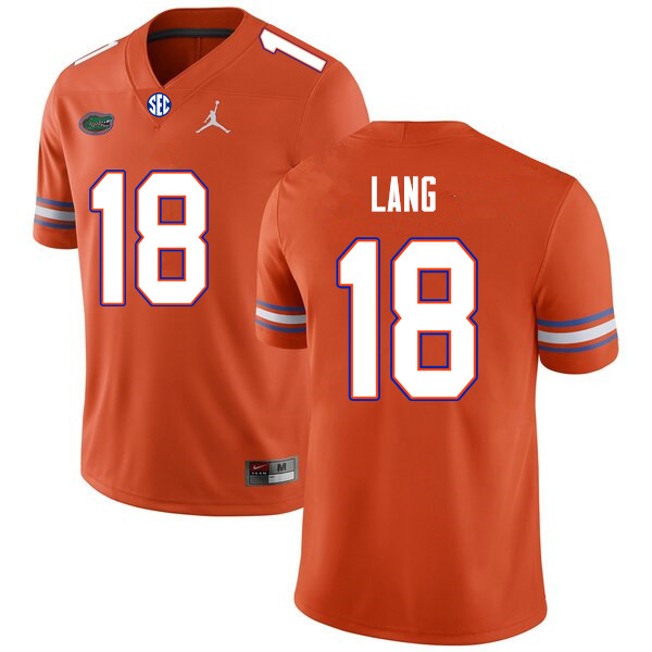 Men #18 Dante Lang Florida Gators College Football Jerseys Sale-Orange